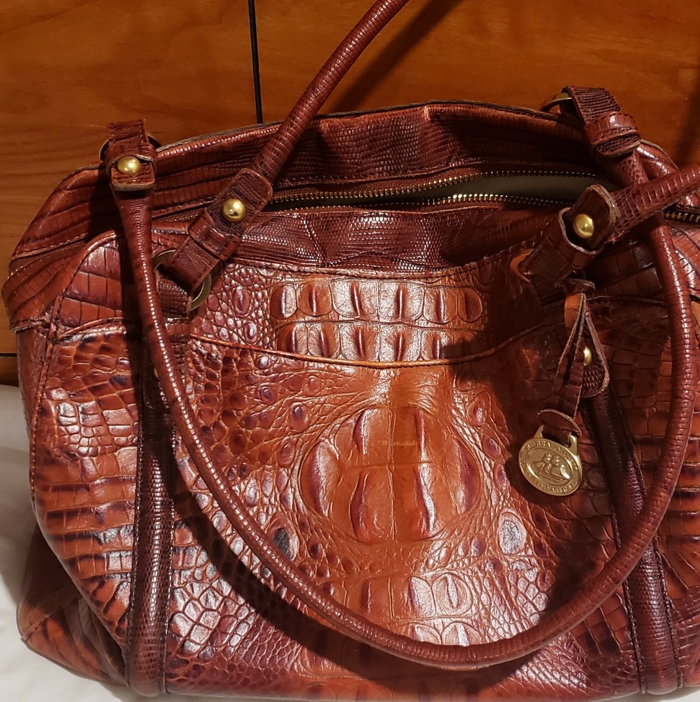 Brahmin leather shoulder/satchel tote